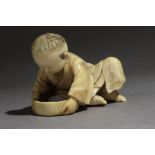 A Japanese netsuke from Meiji period circa 1850-1880. Signed Masatsugu