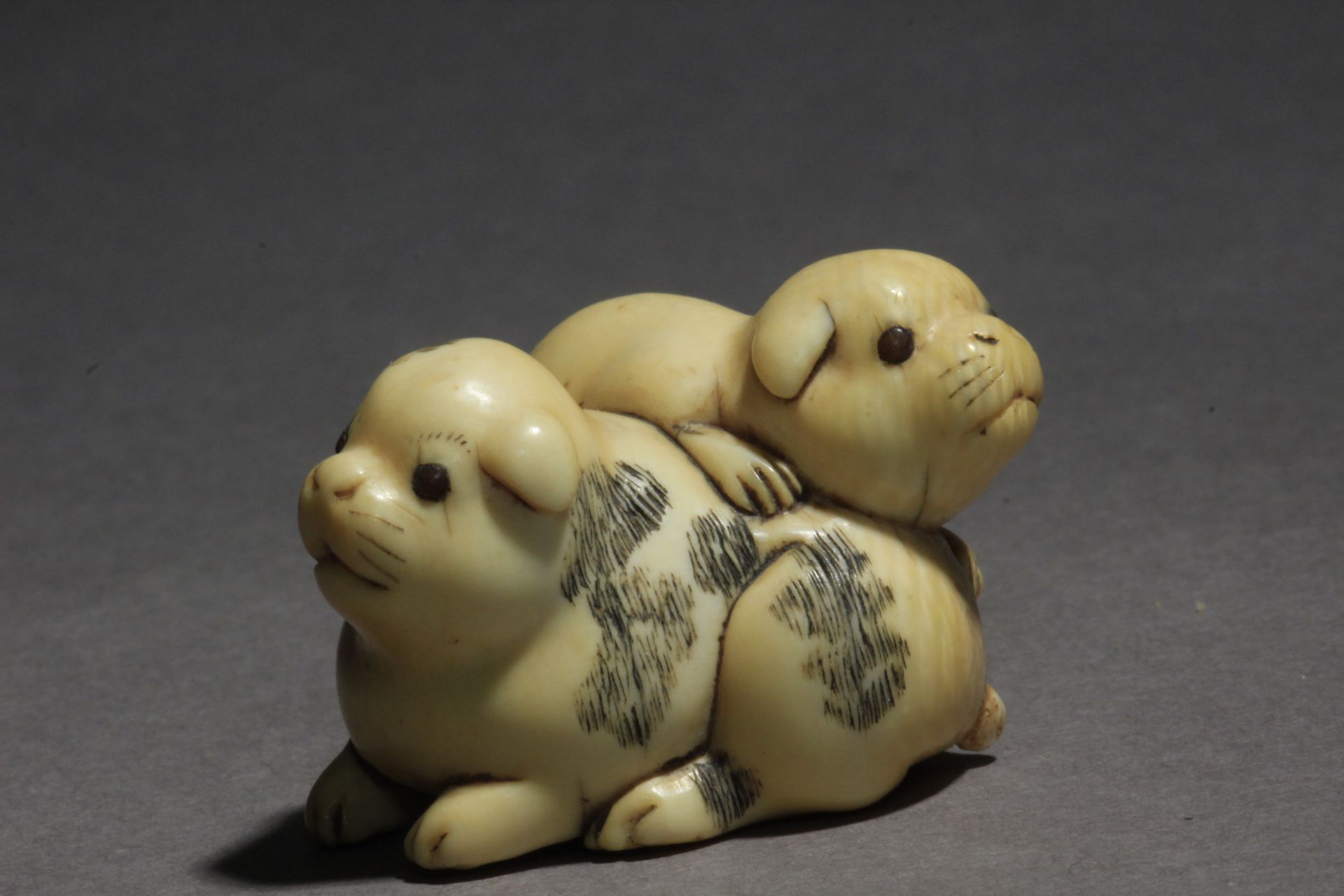 An early 19th century Japanese netsuke from Edo period. Signed Tomotaka?