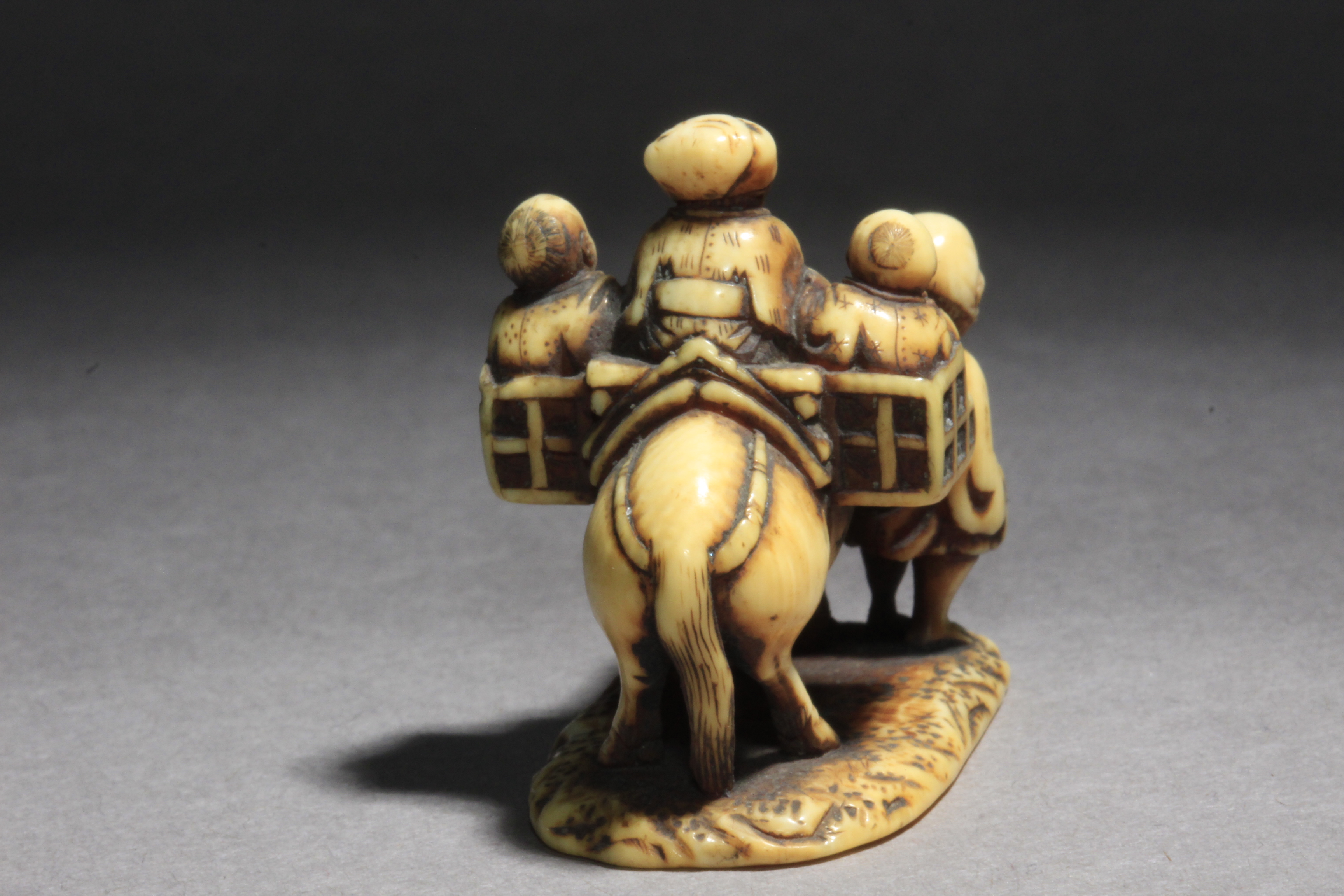 A 19th century Japanese netsuke-okimono. Signed Norishige - Image 4 of 6