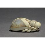 A Japanese netsuke from Showa-Heisei period, Signed