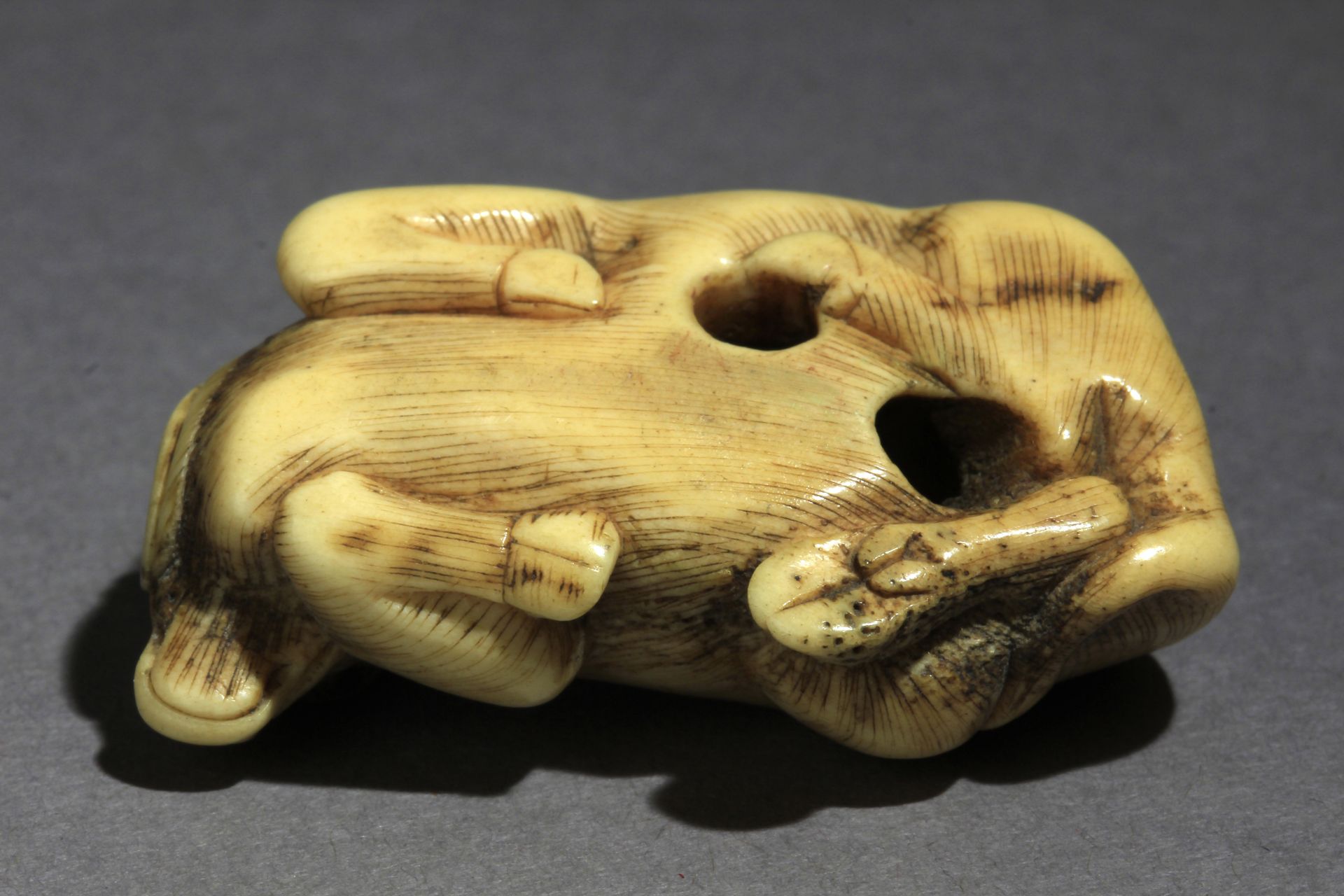 An early 19th century Japanese netsuke from Edo period - Image 7 of 7