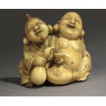 A late 19th century Japanese netsuke from Meiji period. Signed Toshimitsu