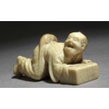 A mid 19th century Japanese netsuke from Meiji period. Signed Tomokazu