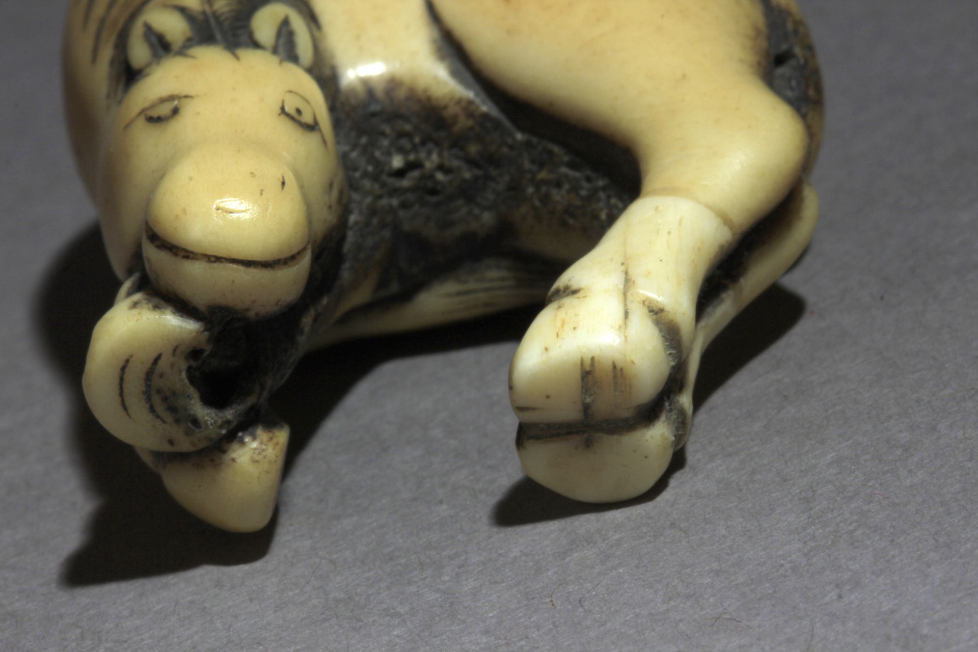 An early 19th century Japanese netsuke from Edo period - Image 6 of 8