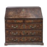 A first half of 18th century catalan Charles III walnut fall front writing desk