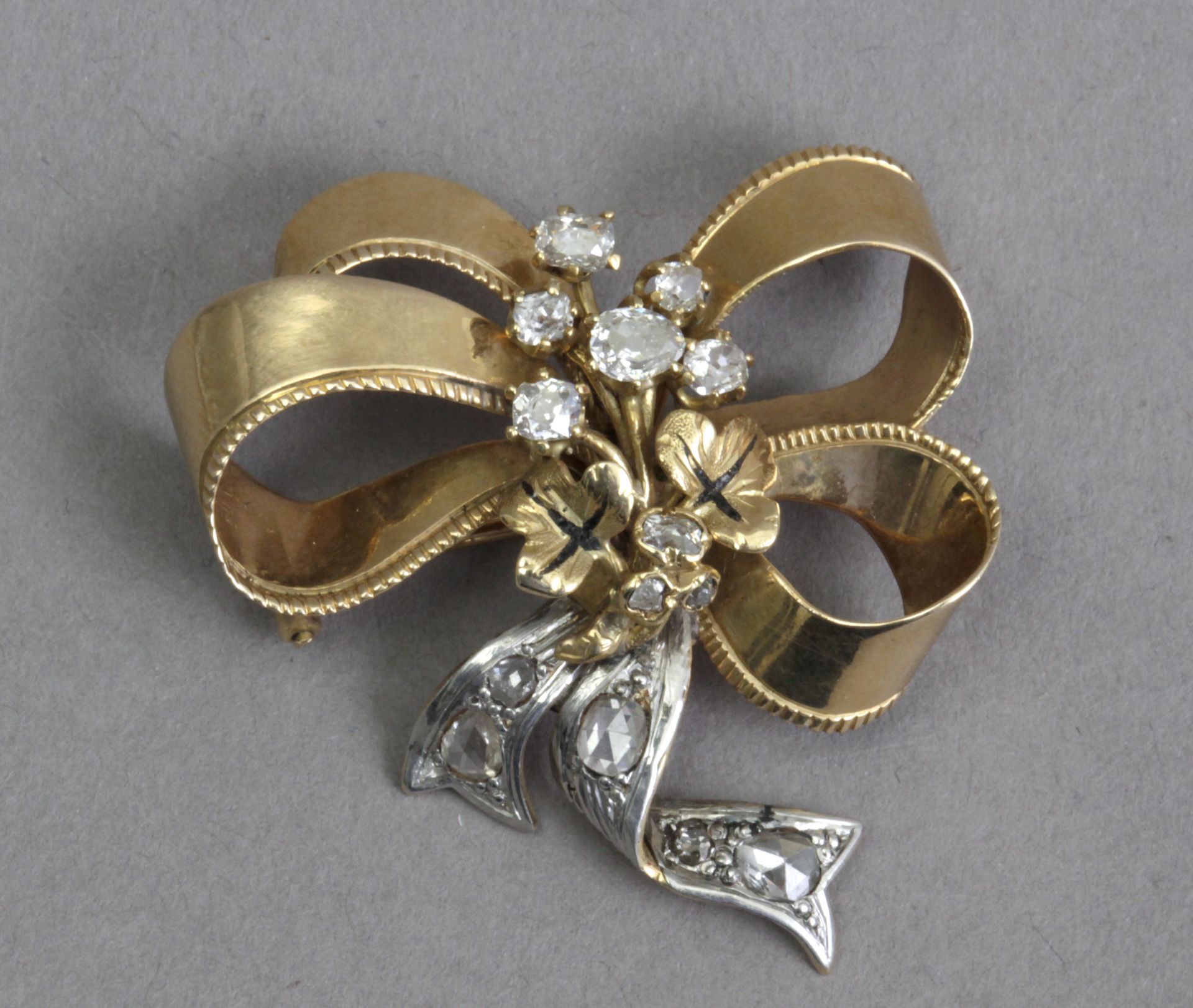 A 19th century diamond brooch