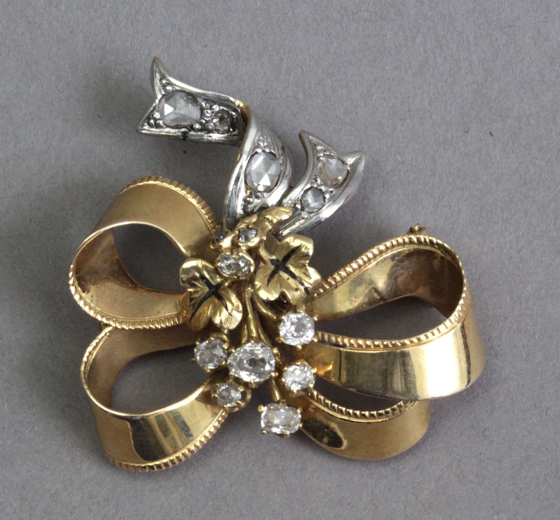 A 19th century diamond brooch - Bild 2 aus 4