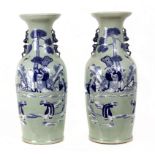 A pair of early 20th century Chinese vases from Qing dynasty