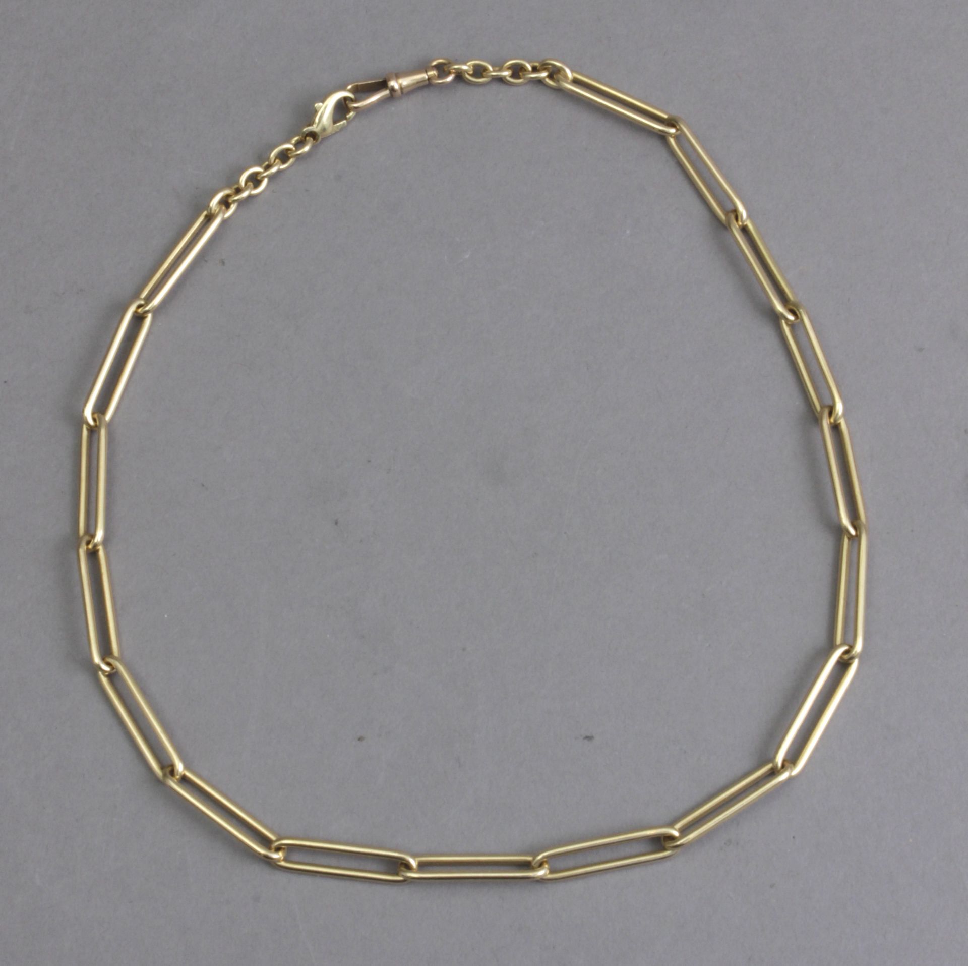 An 18k. yellow gold link necklace - Image 3 of 3