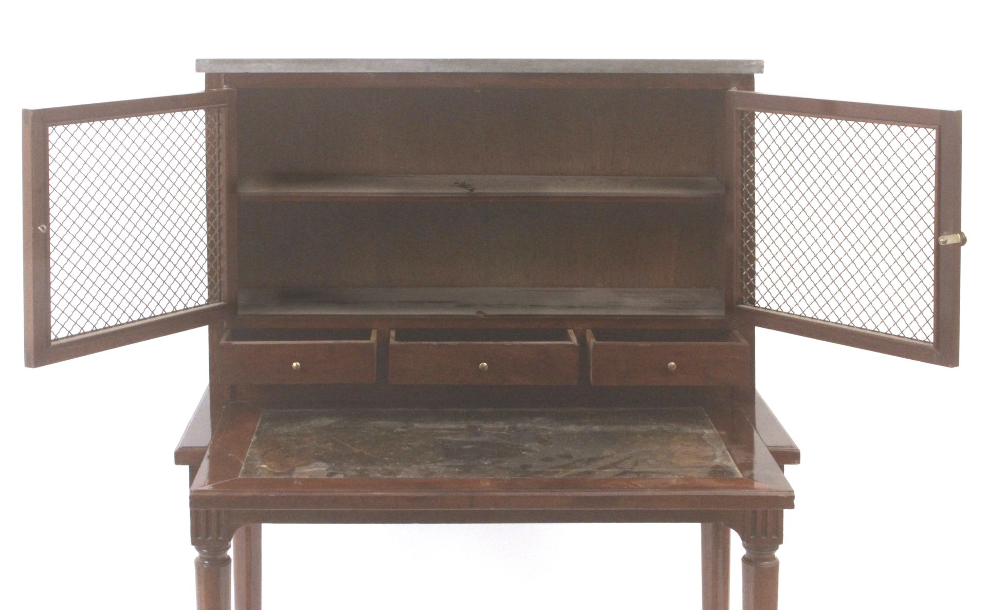 A 19th century French mahogany writing cabinet - Bild 4 aus 6