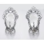 A pair of 19th century Venetian mirrors