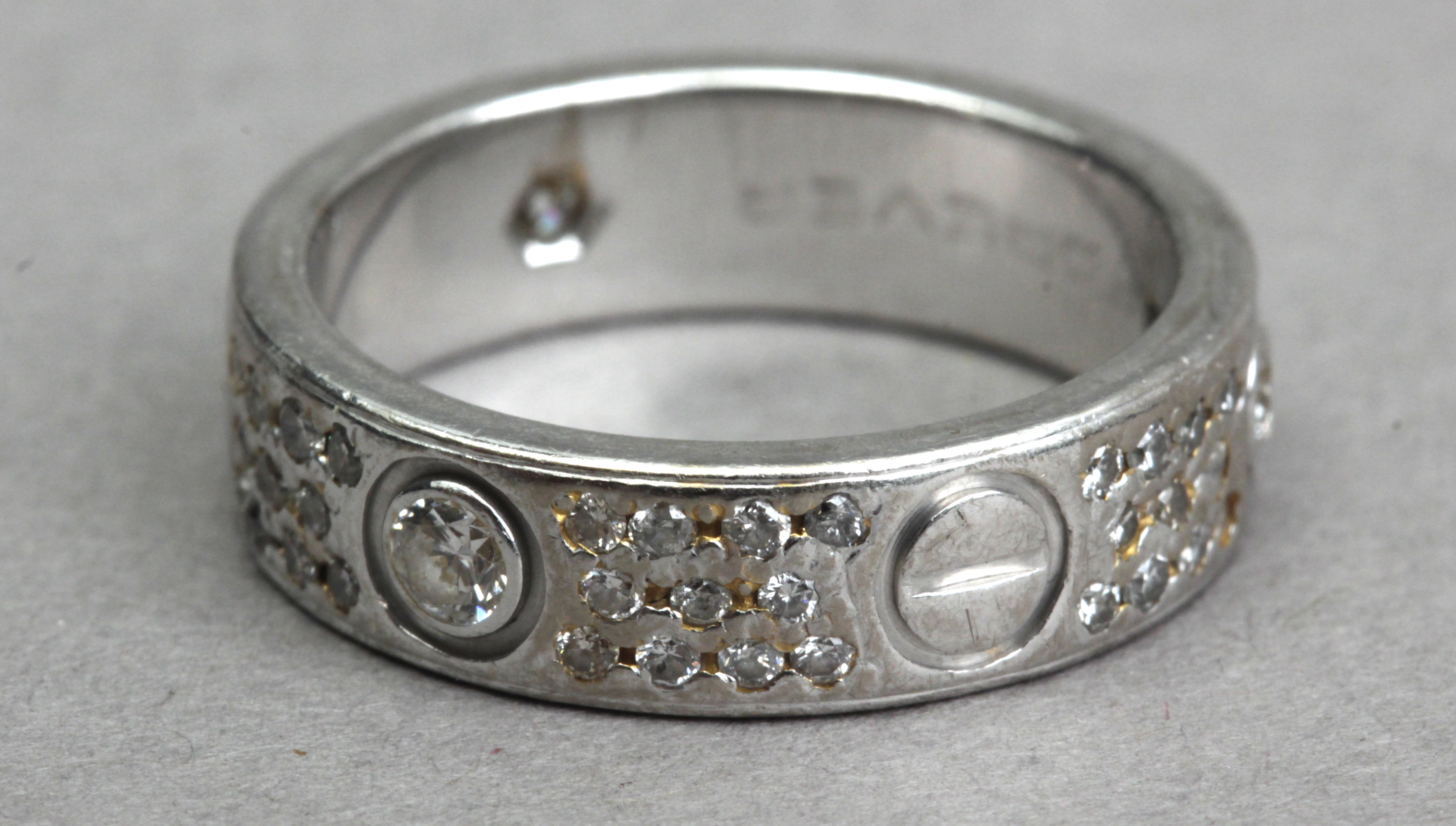 Cartier. Love. Platinum and diamond eternity ring - Image 4 of 4