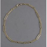 An 18k. yellow gold link necklace