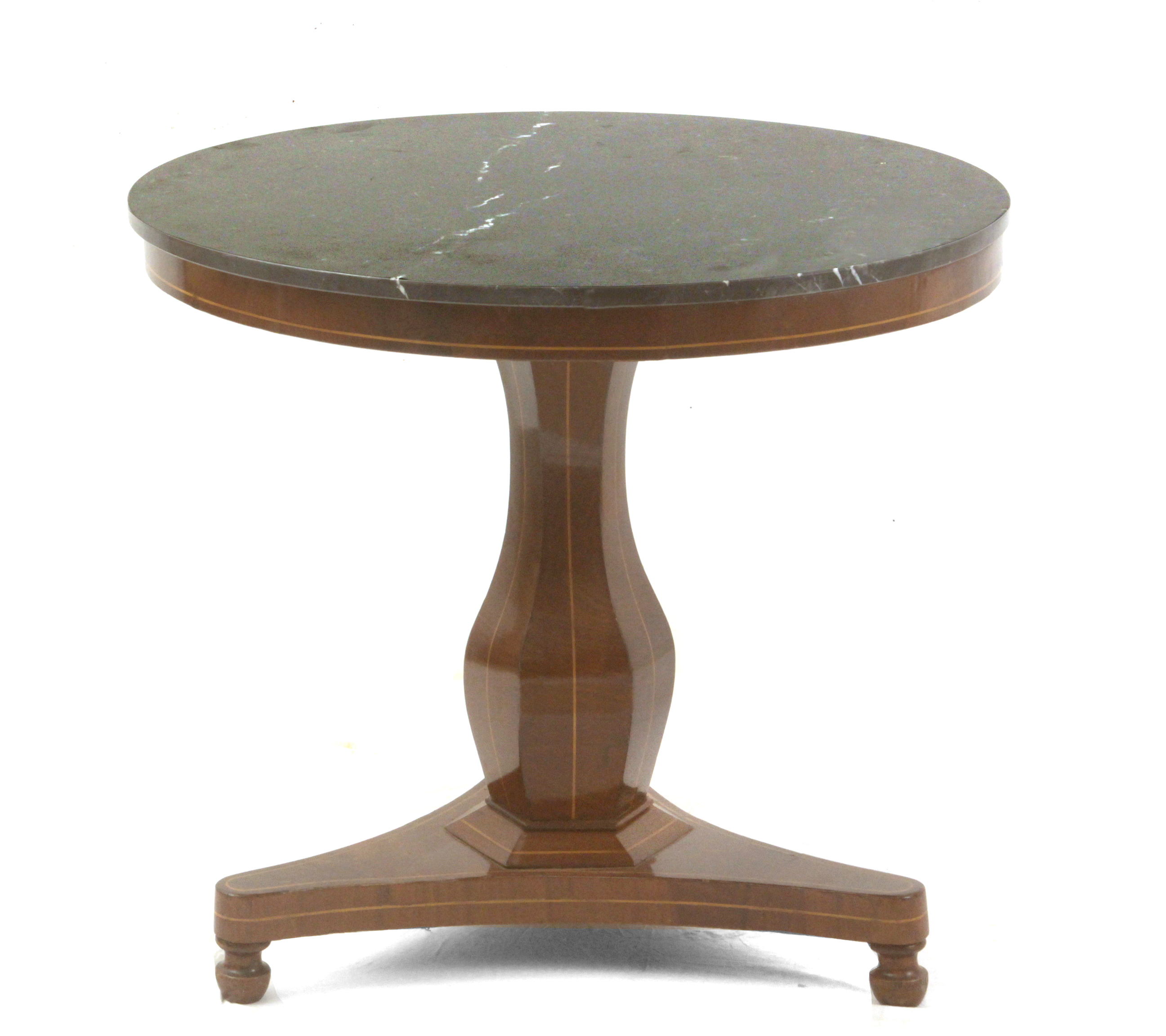 A French Restoration period mahogany side table - Image 2 of 4