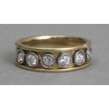 A first half 20th century diamond half eternity ring