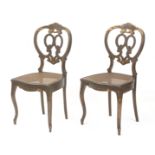 A pair of 19th century Napoleon III chairs