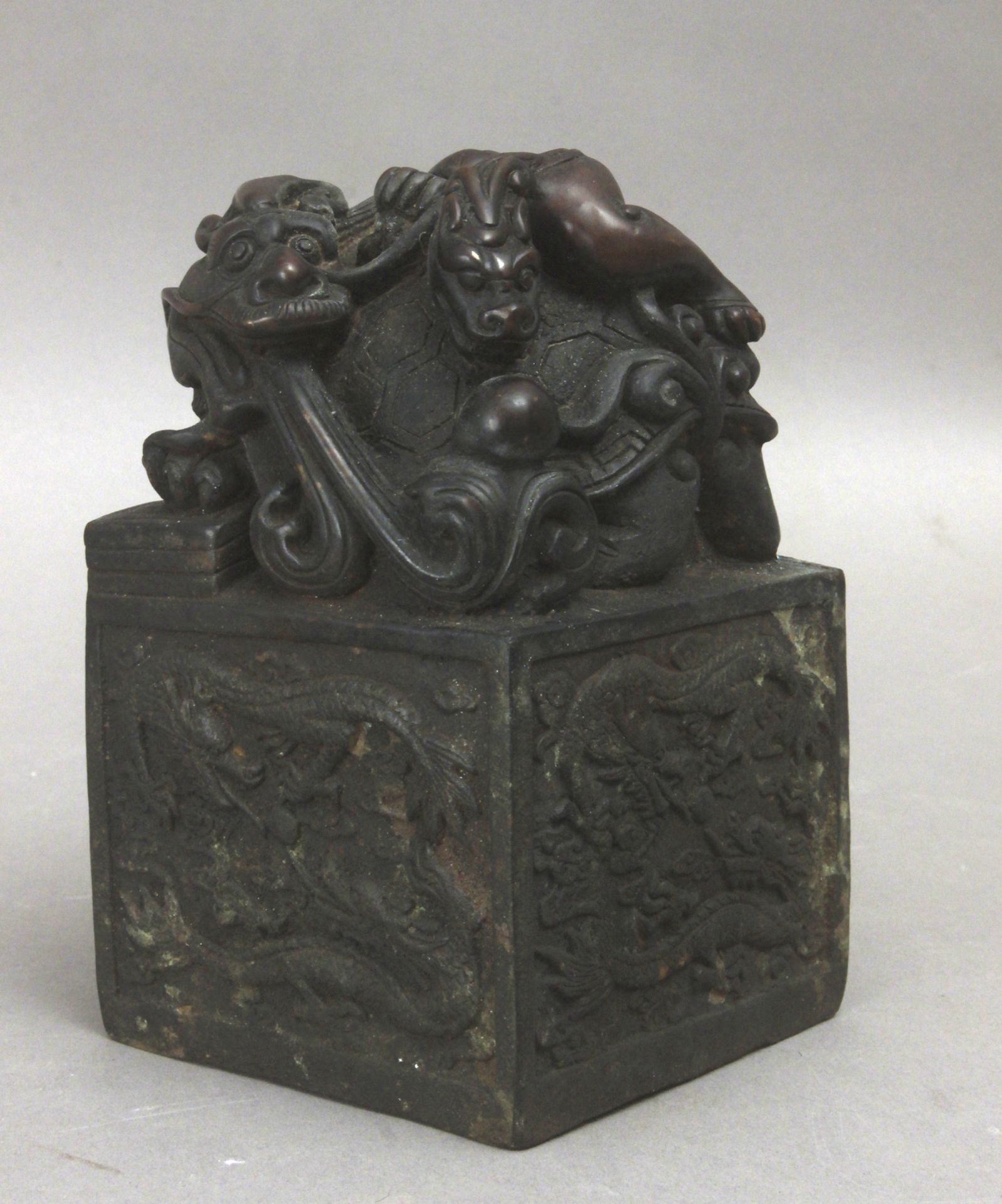 A 20th century Chinese bronze seal