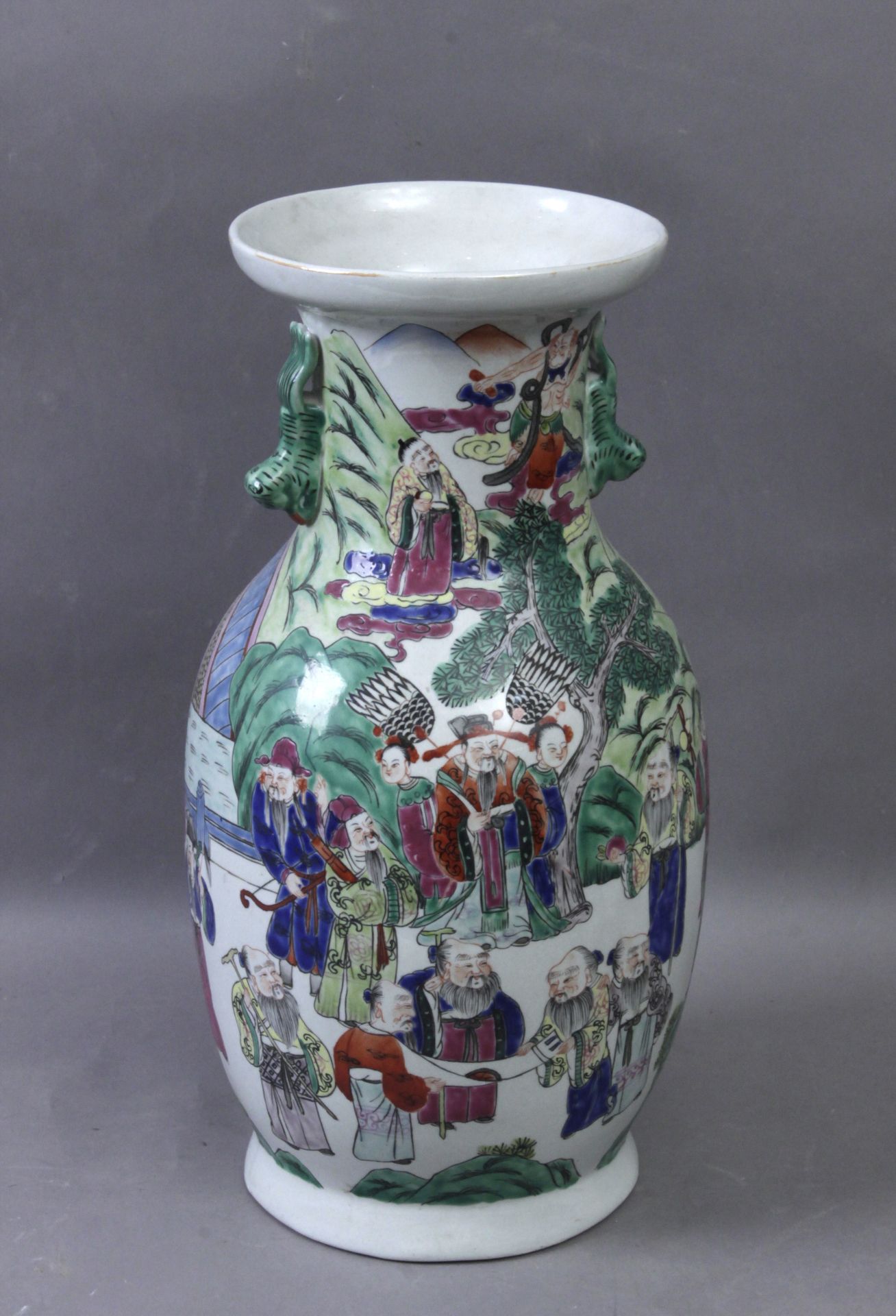 A late 19th century Chinese vase