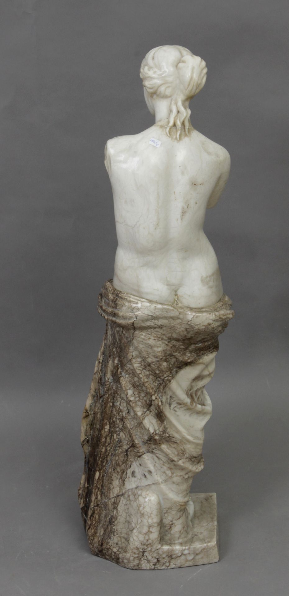 A 19th century grand tour alabaster sculpture of Venus de Milo - Image 3 of 3