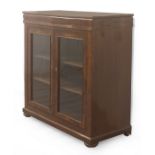 A 19th century French walnut library