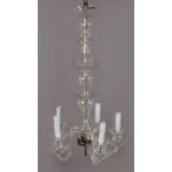 A 20th century five light chandelier