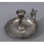 A French silver candlestick circa 1900