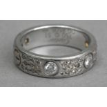 Cartier. Love. Platinum and diamond eternity ring