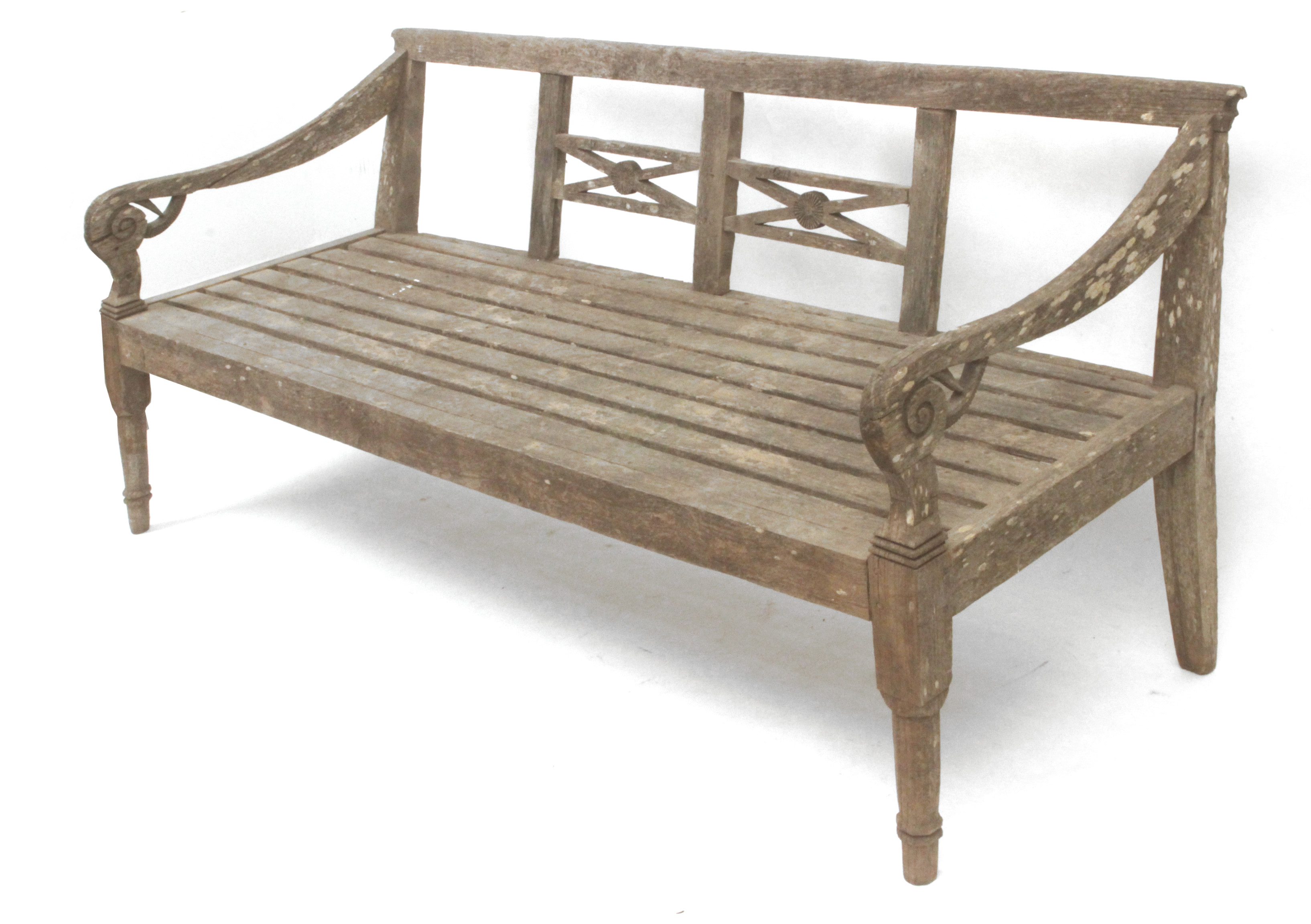 A rustic bench circa 1900 - Image 2 of 4