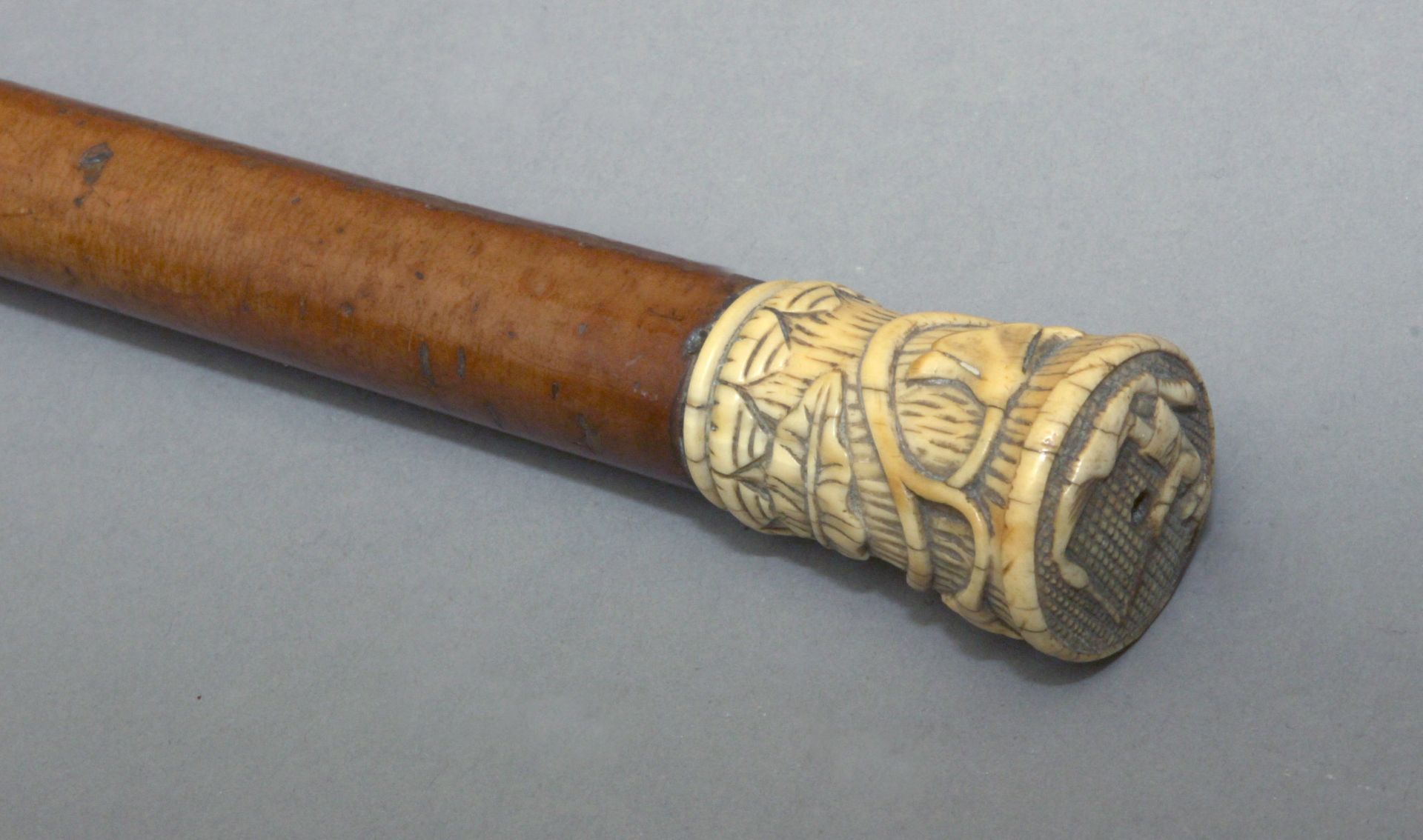 A 19th century walking stick.