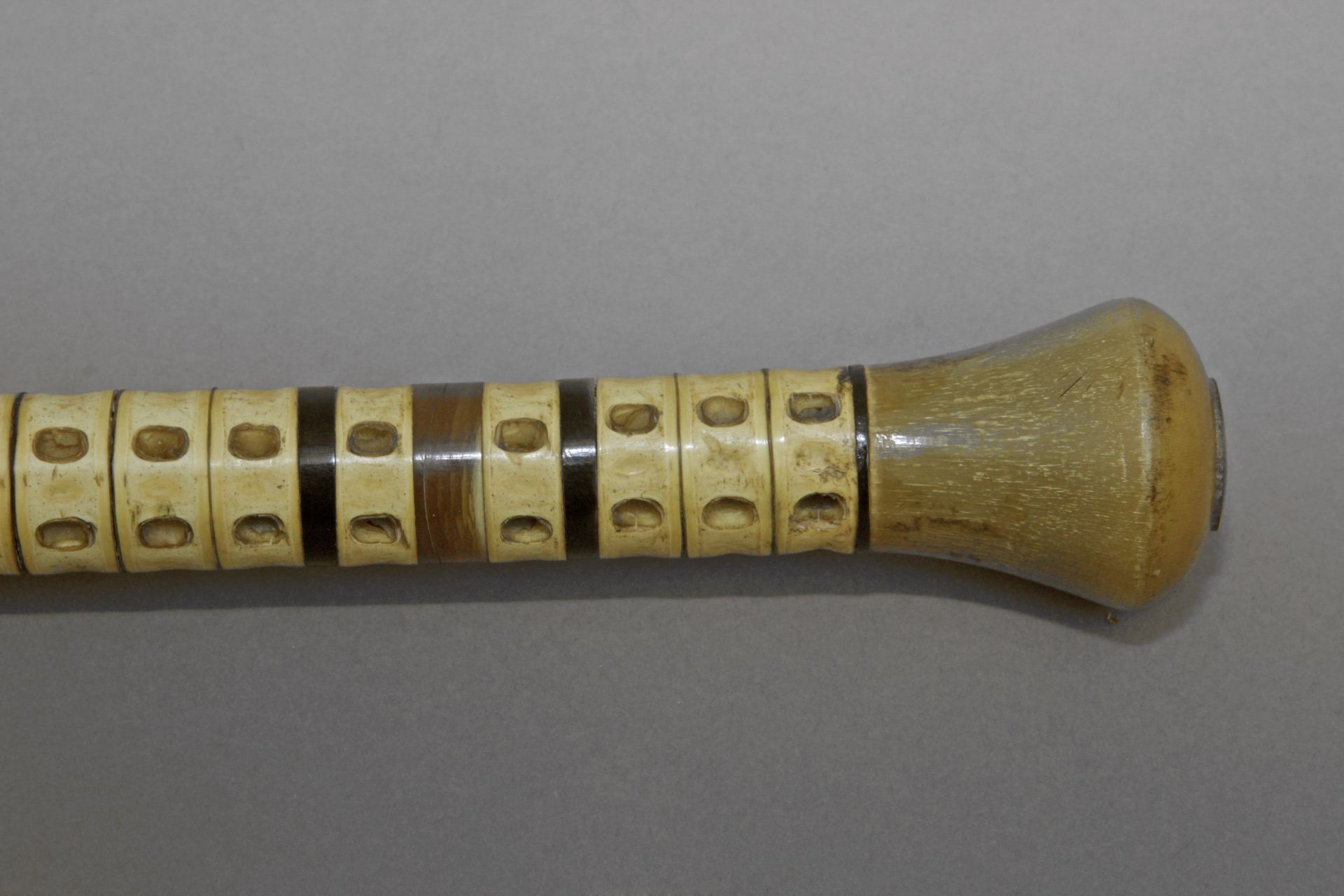 An early 20th century marine knob handled cane. - Image 4 of 5