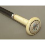 A 19th century walking stick, probably French.