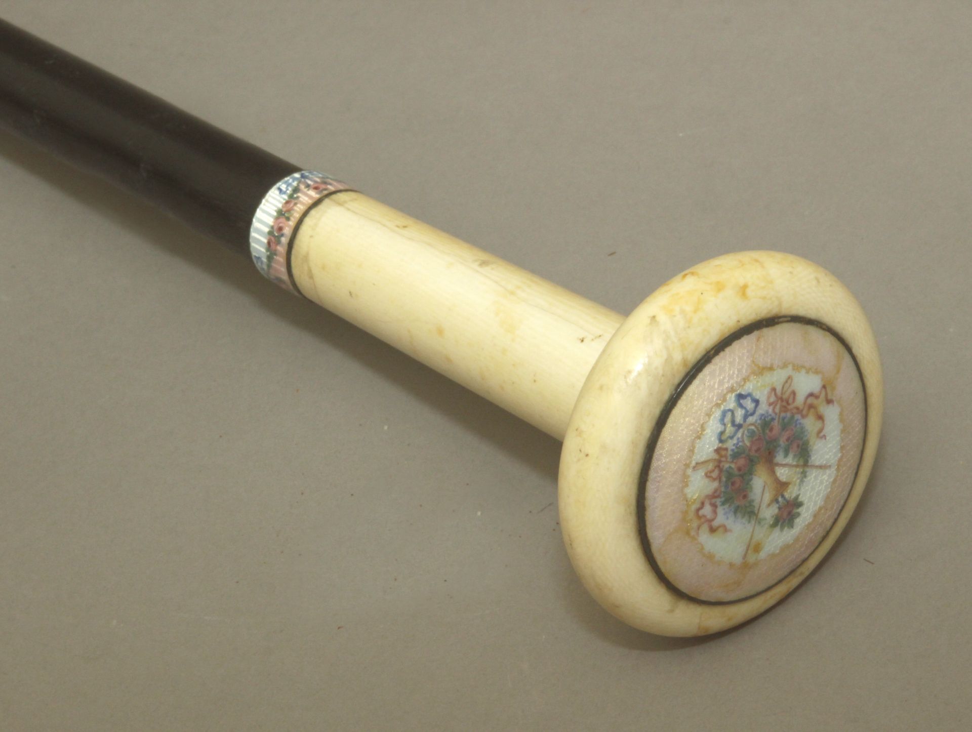 A 19th century walking stick, probably French.