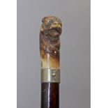 A 19th century walking stick.