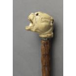 A 19th century English walking stick.