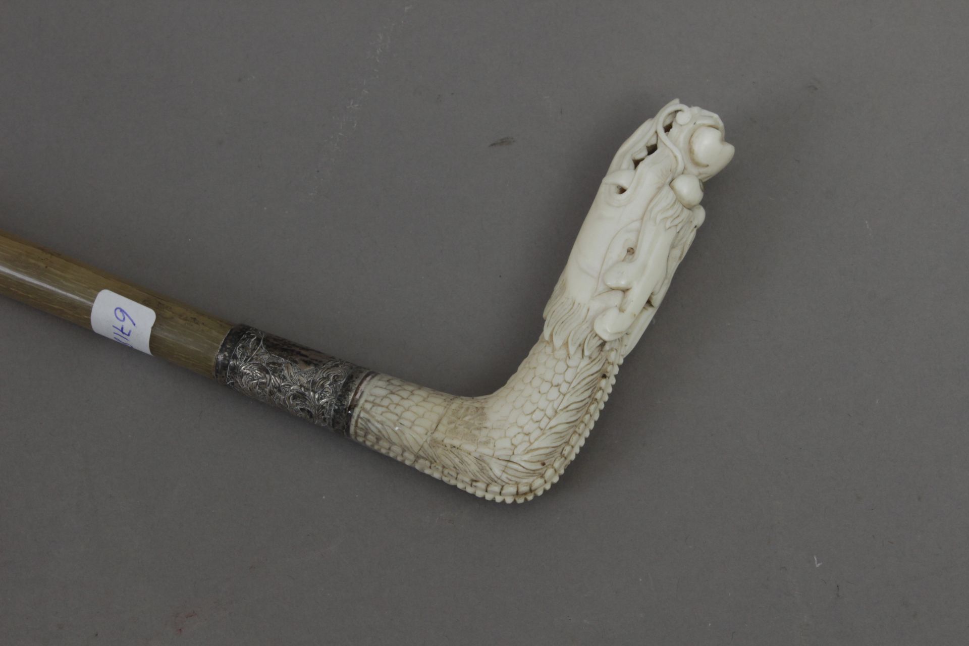 A 19th century Chinese walking stick.