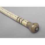 An early 20th century marine knob handled cane.