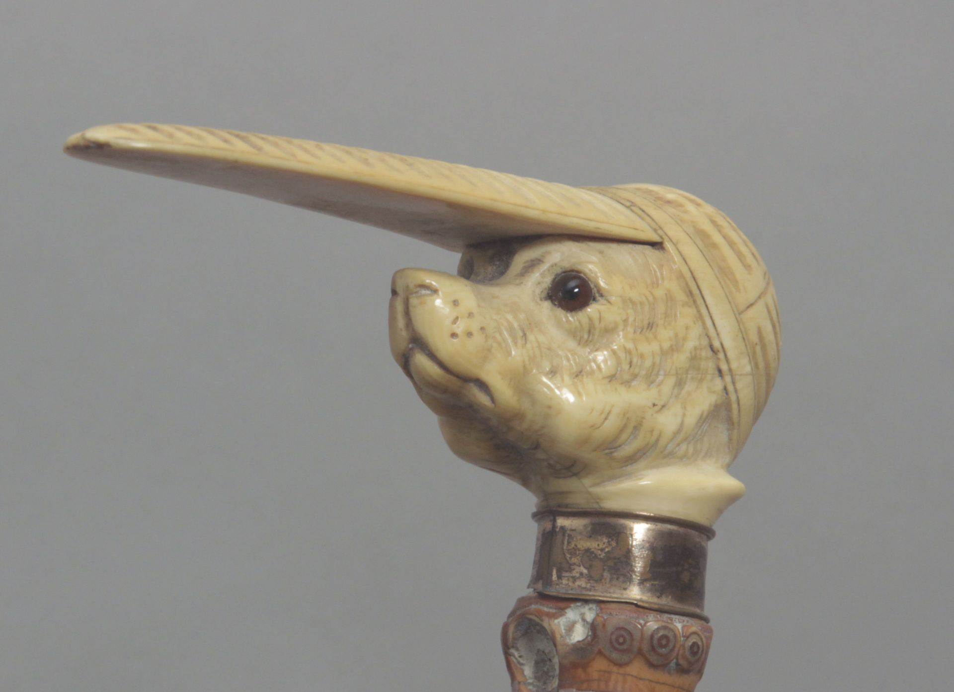 A 19th century walking stick.