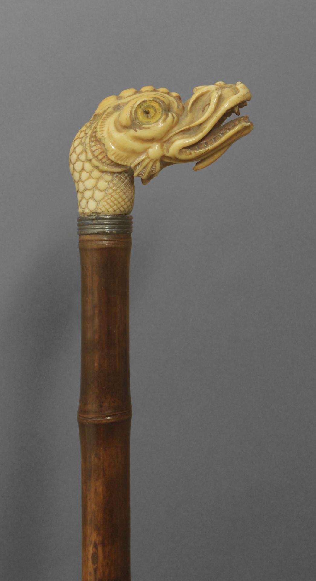 A 19th century oriental walking stick.