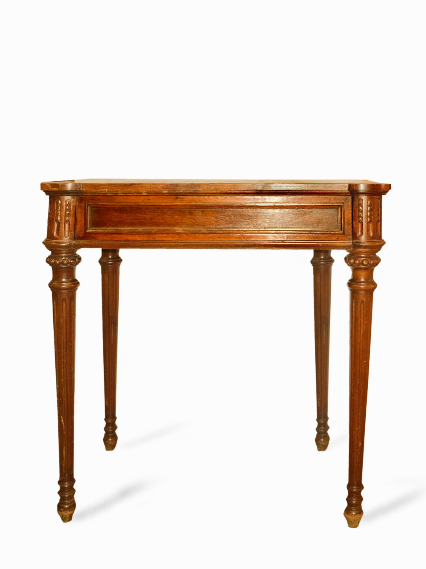 A Louis XVI style walnut table circa 1900 - Image 2 of 3