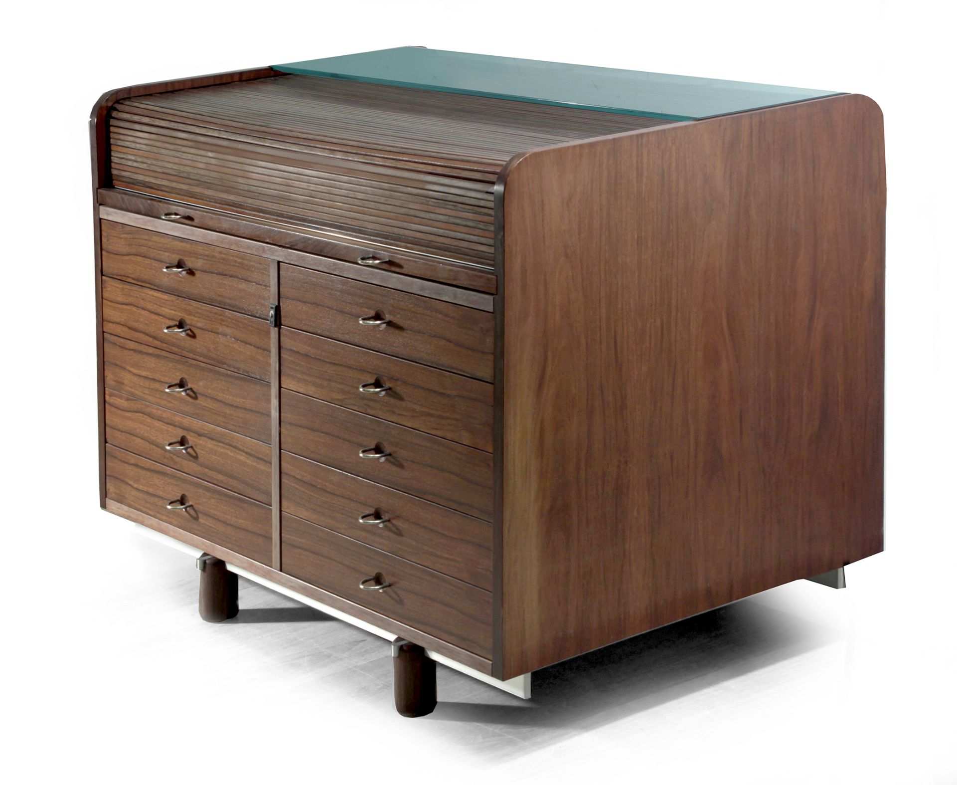 Gianfranco Frattini for Bernini circa 1960-1969. Cabinet with desk model 804 - Image 3 of 9