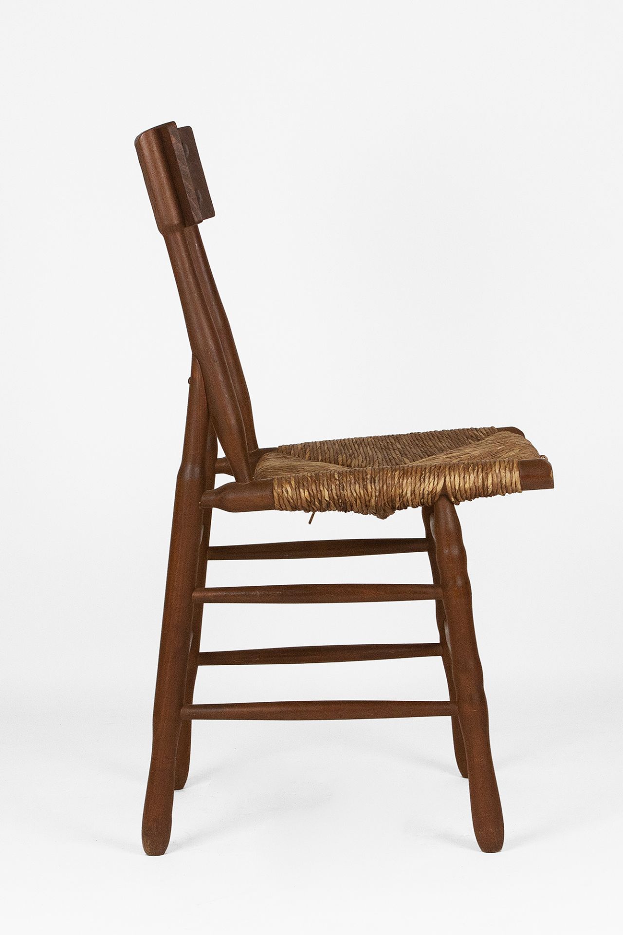 A set of fours Spanish walnut chairs, second third of 20th century - Image 3 of 4