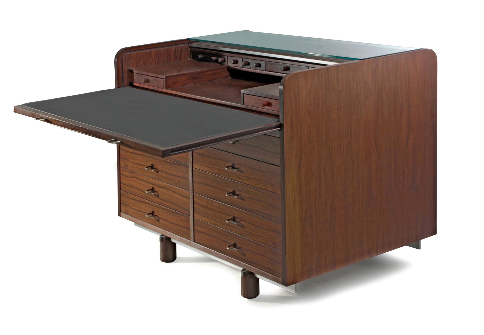 Gianfranco Frattini for Bernini circa 1960-1969. Cabinet with desk model 804 - Image 4 of 9