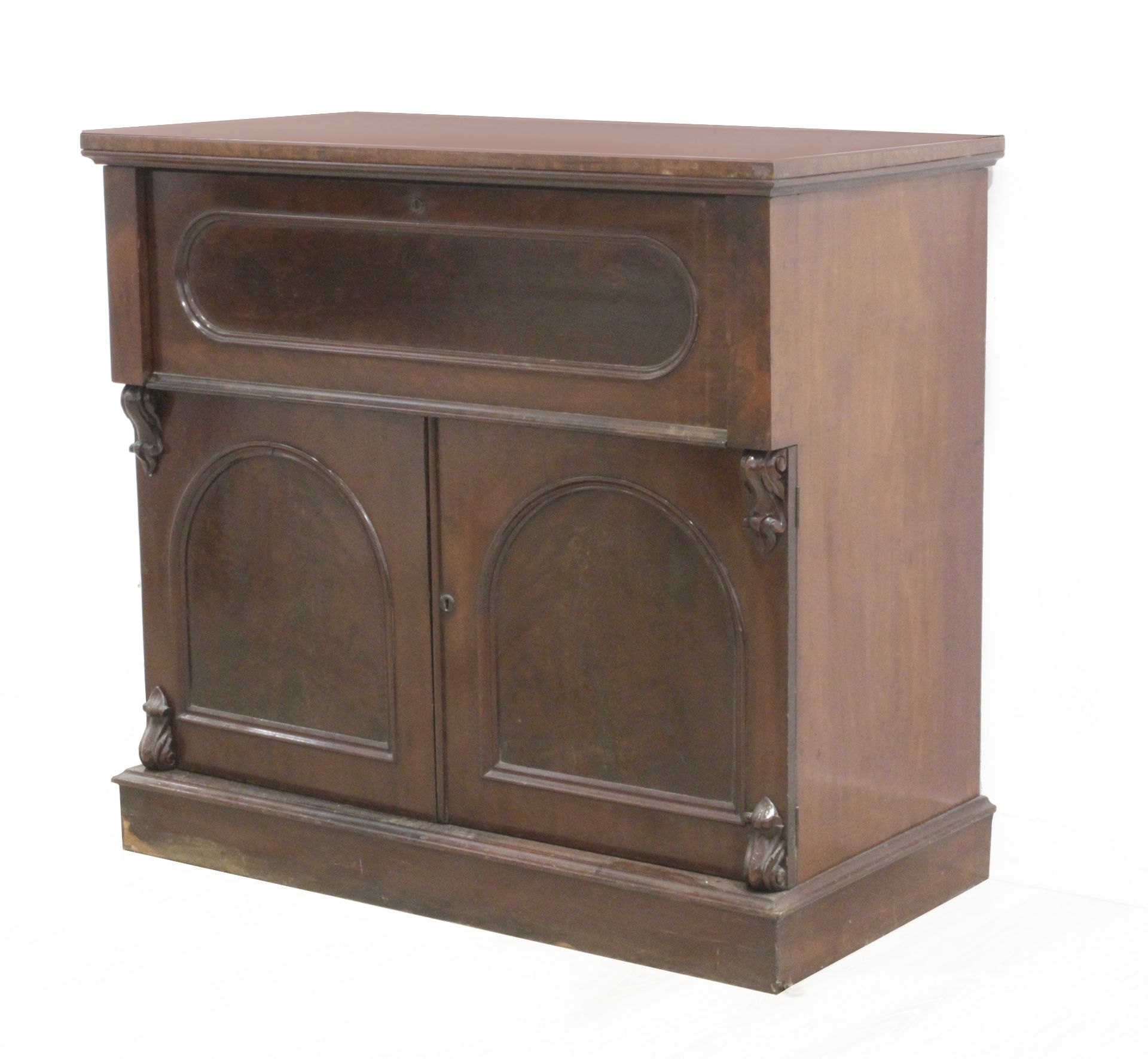 A 19th century Victorian period mahogany writing desk - Image 4 of 5