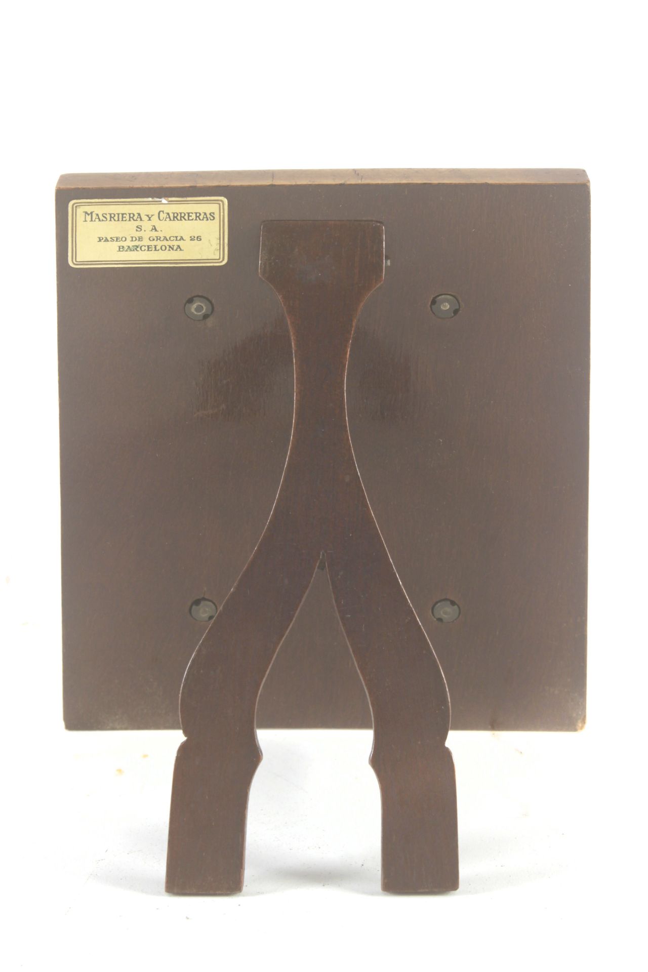 Masriera y Carreras. A devotional enamel plaque - Image 3 of 3