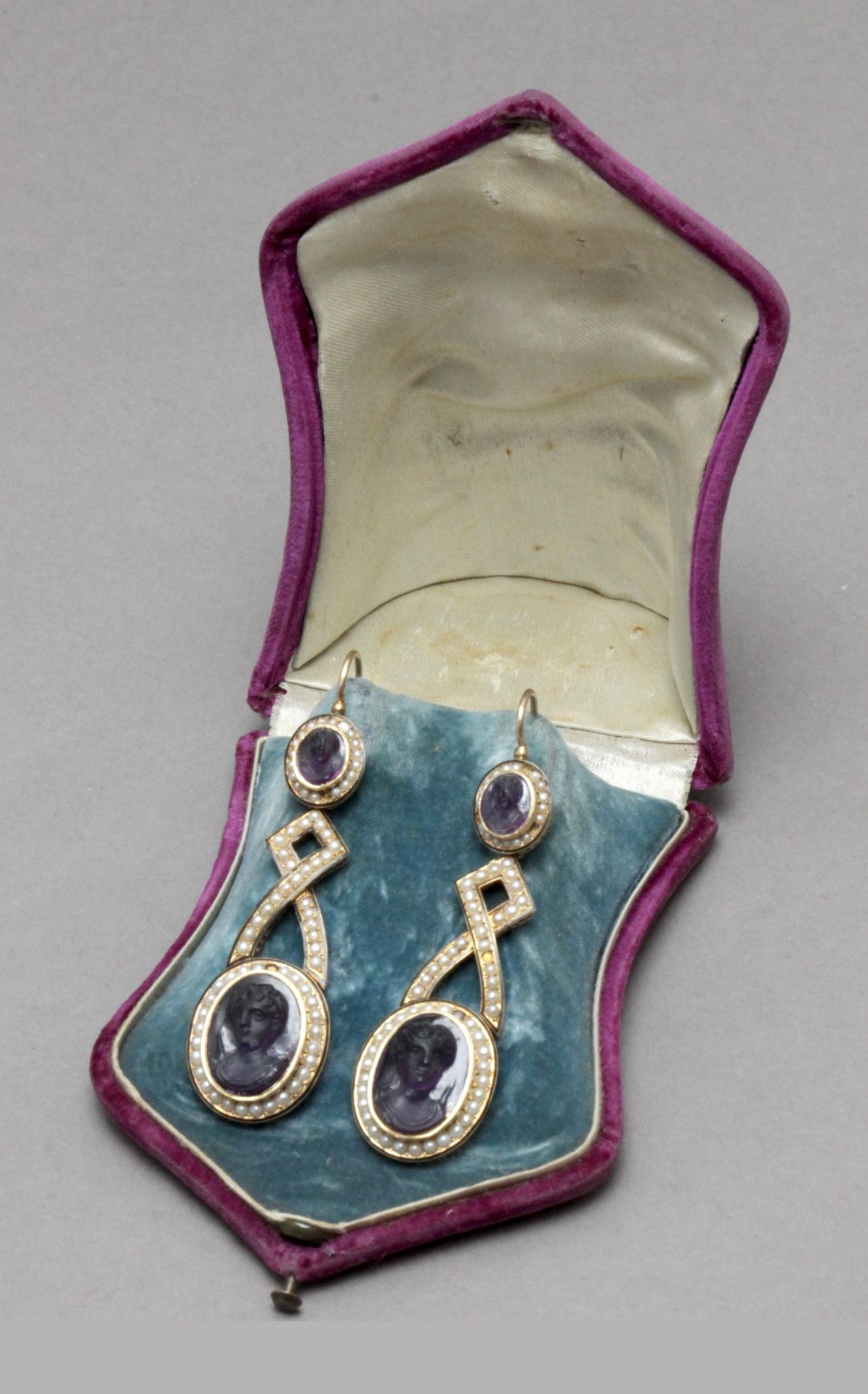A late 19th century long earrings - Bild 2 aus 2