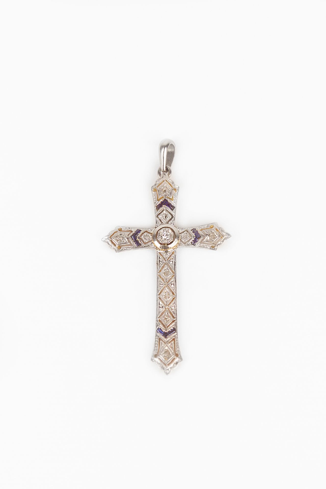 An Art-Déco pendant cross circa 1933