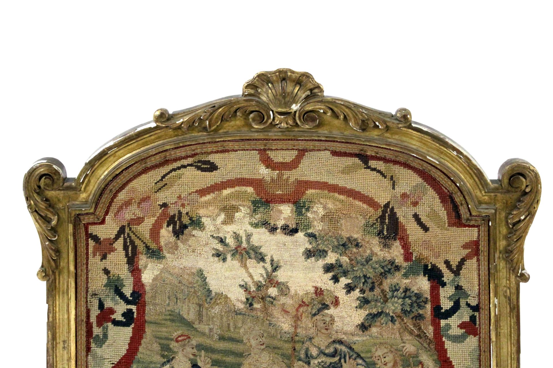 A 19th century Louis XVI style petit point fire screen - Image 4 of 8