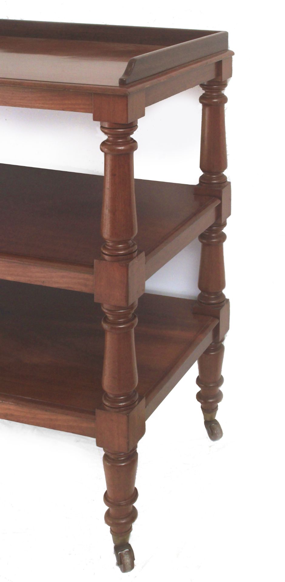 A Victorian mahogany silent servant pedestal table, England, 19th century - Image 3 of 3