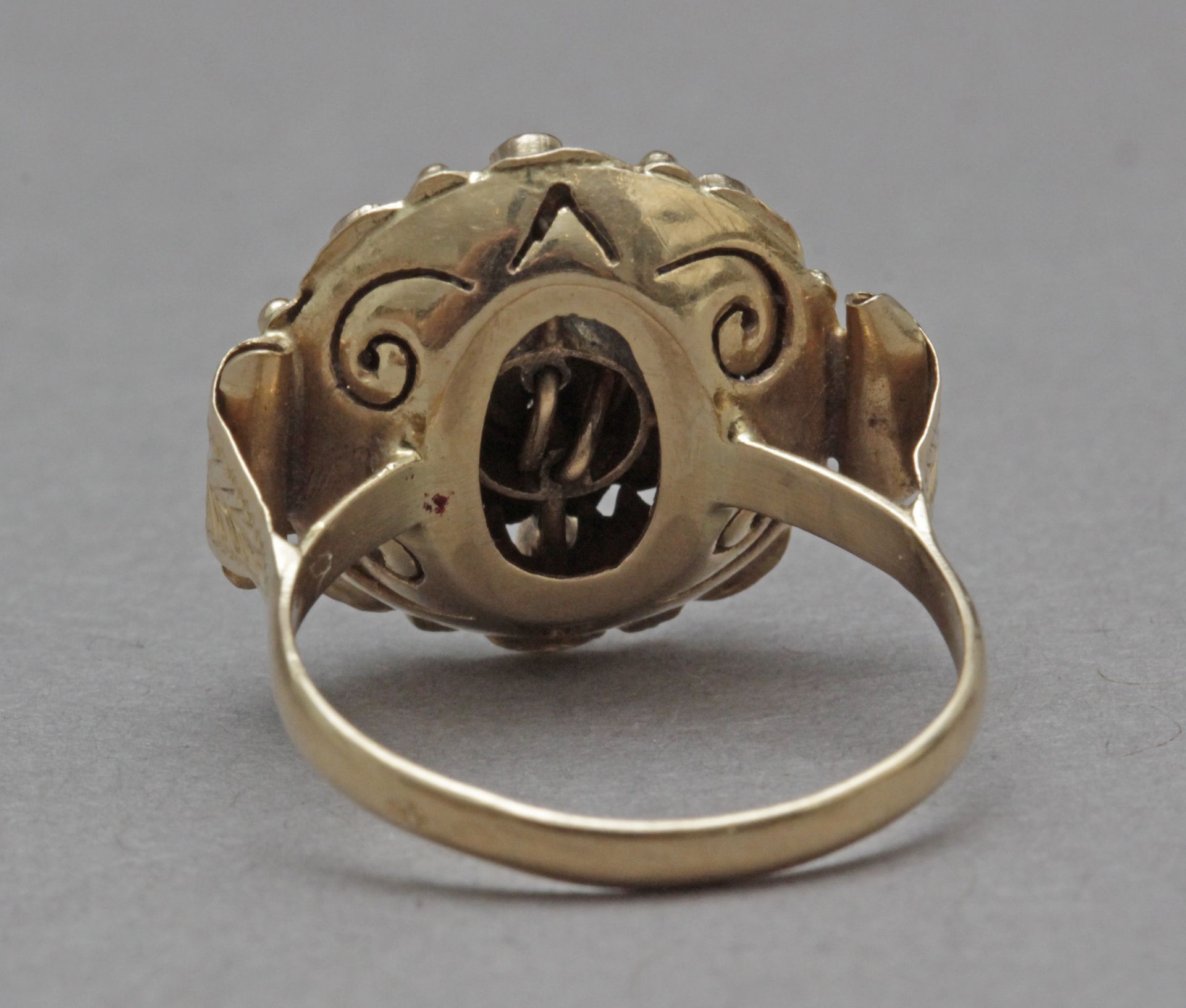 A 19th century rose cut diamonds cluster ring - Image 4 of 4