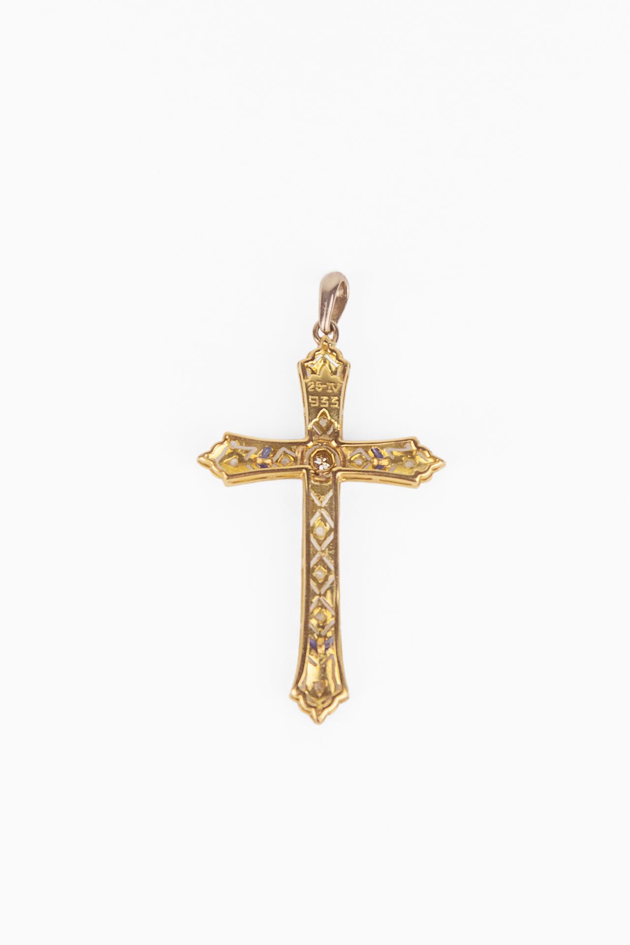 An Art-Déco pendant cross circa 1933 - Image 2 of 2